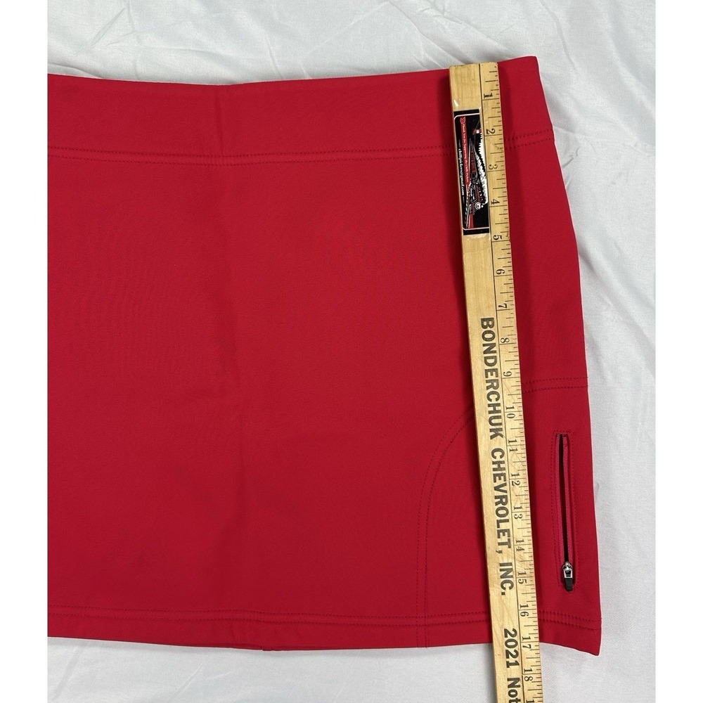 Title Nine Skirt,‎ Cold Killer Fleece Lined Mini Red Pink Size 8 - Picture 7 of 8